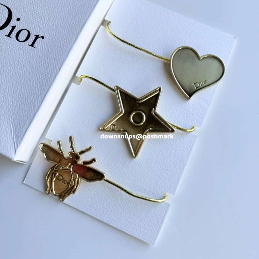 Dior Signature Symbol the star the bee and the heart Hair Tie Bracelet Trio set
